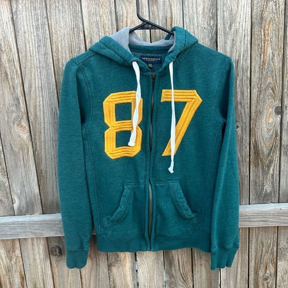 Aeropostale full zip up long sleeve hoodie size xs